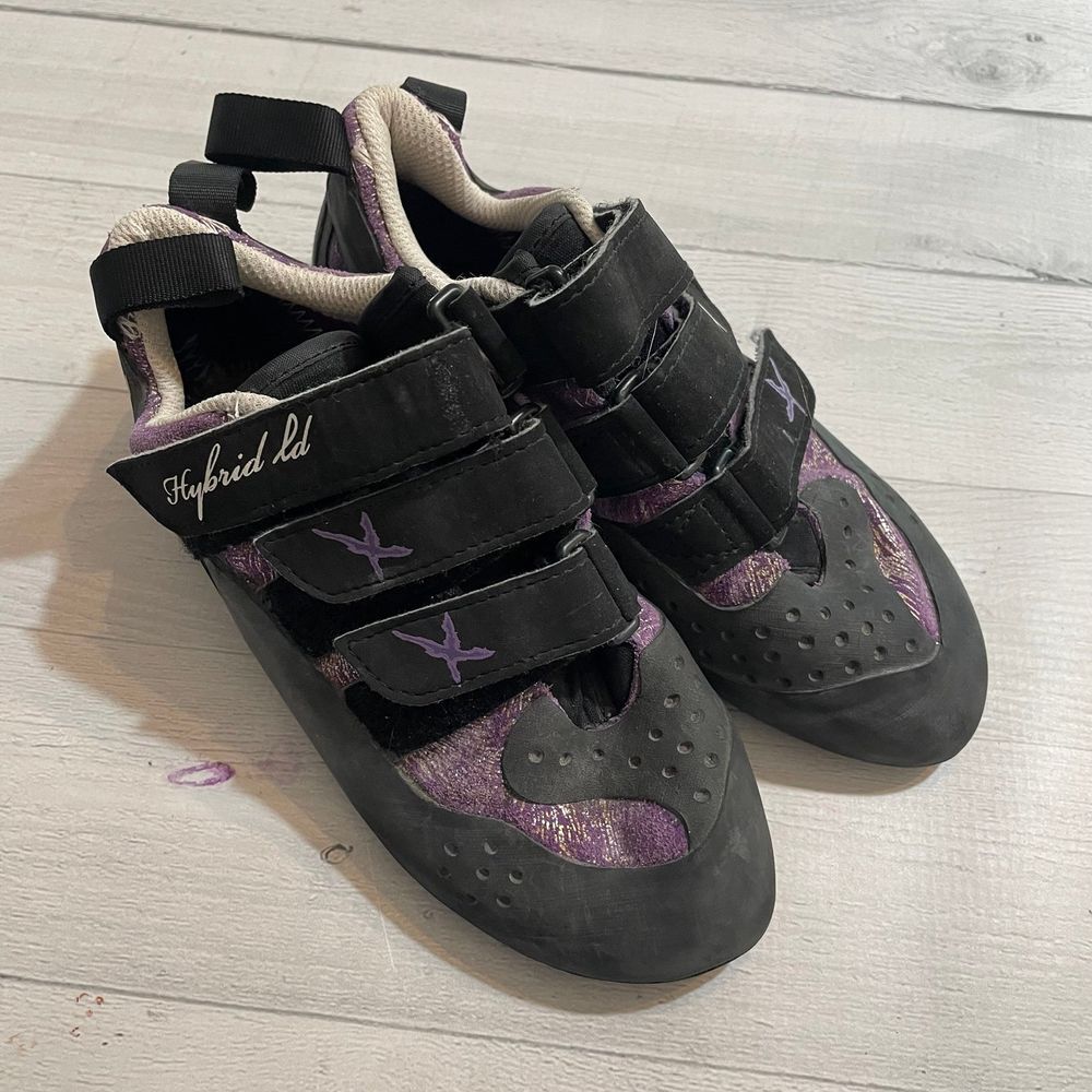 MILLET LD Hybrid Climbing Shoes‎ purple black womens 7.5 men's 6